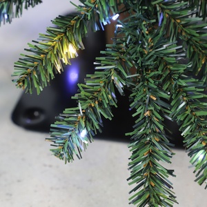 90Cm PVC Máy Tính Để Bàn Cây Giáng Sinh Với Trắng Ấm & Mát Trắng Đèn LED Thực Tế Cây Thông Cho Xmas Trang Trí Nội Thất Bàn Nhỏ - Product Image 5