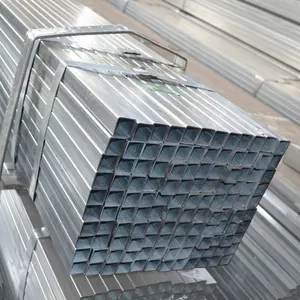 أنبوب فولاذ مجلفن مربع 4 × 4 بوصة Q235 أنبوب فولاذ كربوني مربع