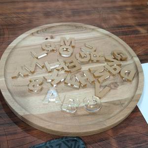 Letras y números acrílicos transparentes de 5mm-<span class=keywords><strong>Fuente</strong></span> Arial Black - Product Image 2