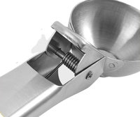 Gadget Dapur Sendok Es Krim Sendok Es Krim Baja Tahan Karat dengan Pegangan Nyaman Alat Es Krim dengan Pemicu Sendok Bakso