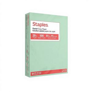 Papier copie multi-usage A4 Staples, 100% pâte de bois vierge, 80 g/m², surface lisse, finition propre, feuilles pour impression de bureau, vente en gros - Product Image 1