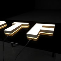 Panneaux LED double face pour affichage extérieur de magasin, avec tableau électronique pour café et lettres rétroéclairées