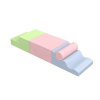 Ensemble de jeu sensoriel multi-pièces pour tout-petits, blocs de mousse macaron, escalade, glissière, pour la maternelle, la maison, les jeux d'intérieur