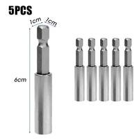 60mm 1/4in tige hexagonale tournevis magnétique tige d'extension barres support adaptateur de foret électrique changement rapide pièces d'outils à main