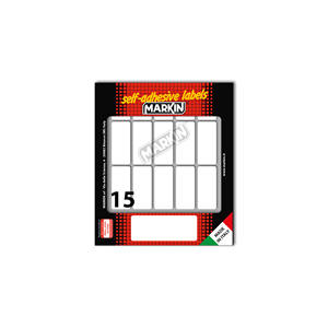 Caja de 10 blísteres de 2 hojas de etiquetas adhesivas permanentes blancas de 152 mm x 125 mm - Product Image 2