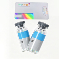 Étiquette de flacon de 2 ml, 3 ml, 10 ml, impression d'autocollants personnalisés, étiquette d'emballage de flacons imperméable