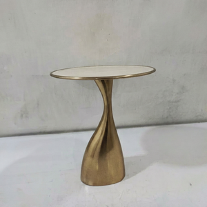 Elite Collection <b>Side</b> <b>Table</b> With <b>Glass</b> Top Midcentury Design Living Room Furniture Decorative Accent <b>Table</b> - Product Image 1