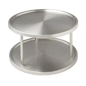 Hete Verkopende Aluminium Cakeplaat En 1 Tier Cake Stand Zilver Afgewerkte Metalen Caketribune Met 1 Laag Voor Bruiloft En Interieur