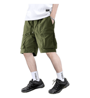 Shorts cargo d'été pour hommes, multi-poches, amples, sport et décontracté, grande taille, style simple et tendance, longueur genou, séchage rapide