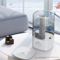 Humidificateur d'air à ultrasons à commande par bouton, réservoir d'eau de 4 L, brume fraîche, OEM