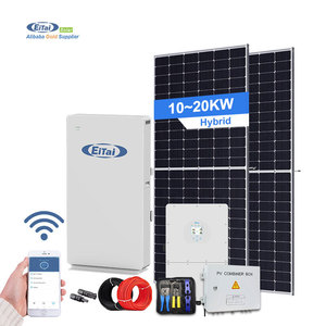 ระบบพลังงานแสงอาทิตย์สำหรับบ้าน EITAI แบบไฮบริด 3 เฟส 8Kva 10Kva 20Kva 30Kva ชุดแผงโซลาร์เซลล์ครบชุดสำหรับบ้าน ระบบไฮบริดพลังงานแสงอาทิตย์ HV 10-30KW - Product Image 1