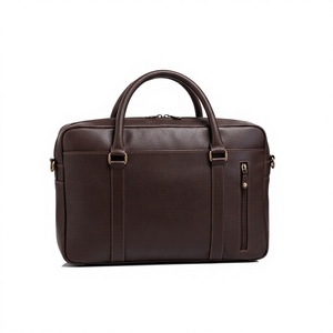 <b>Mens</b> Genuine <b>Leather</b> Portable Waterproof Laptop <b>Backpack</b> <b>for</b> Business Travel Hiking with Zipper Closure Multi-Functional Design - Product Image 4