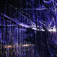 Ensemble de lumières d'arbre à fibre optique 0.75mm * 3 Kit d'éclairage de câble à fibre optique de rideau d'eau de 45 watts