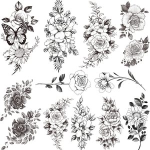 <span class=keywords><strong>Tatuajes</strong></span> Temporales de <span class=keywords><strong>Flores</strong></span> Individuales Sensuales <span class=keywords><strong>para</strong></span> Mujeres, Tatuaje Floral Realista <span class=keywords><strong>para</strong></span> <span class=keywords><strong>el</strong></span> <span class=keywords><strong>Cuello</strong></span>, Tatuaje Temporal Falso <span class=keywords><strong>para</strong></span> Adultos - Product Image 3
