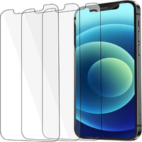 Pelindung layar ponsel iPhone 0.3 Pro Max, kaca Tempered HD transparan 12/12mm