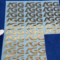 Autocollant de transfert de logo métallique 3D personnalisé étiquette d'emballage en relief nickel or et argent autocollant de marque d'impression en métal