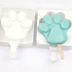 Molde de silicona ecológico con logo personalizado, diseño de pie de una sola forma, para helados, sin estampado, libre de BPA, OEM/ODM - Product Image 1