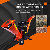 Nouveau Broyeur de Branches Industriel Aoyu Garden Farm Compact 6.5HP/3600rpm 212CC à Moteur Thermique à Démarrage par Lanceur 76mm