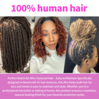 Cheveux Naturels Pré-Étirés 100% Humains 8-26 Pouces, Longs et Doux, Texture Crépu Frisée pour Tresses en Vrac