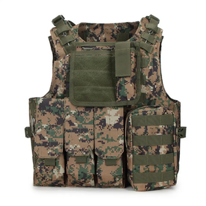 Duurzame Multifunctionele Gevechts Outdoor Tactische Trainingsvest Plaatdrager Met Mag Pouch - Product Image 6
