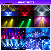 Lyre Beam 380W à Tête Mobile LED Blanche DMX512 IP33 pour Événements, Mariages, Boîtes de Nuit, Bars, DJ et Spectacles