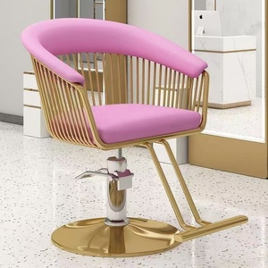 Silla de Barbero Ergonómica Moderna en Oferta, Reclinable, con Rotación de 360 Grados y Altura Ajustable, Mueble de Salón Metálico - Product Image 3