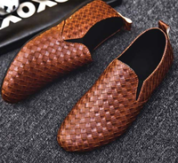 Chaussures pour hommes, style tendance, en PU, à semelle souple et texture douce, respirantes, décontractées, pour jeunes, modèle unique