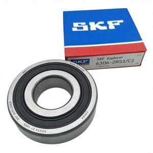 Vente en gros de roulements 6306-2RS1 <span class=keywords><strong>25x52x15</strong></span> en acier chromé/acier inoxydable, faible bruit, longue durée de vie, fournisseur de pièces automobiles et pour restaurants - Product Image 1