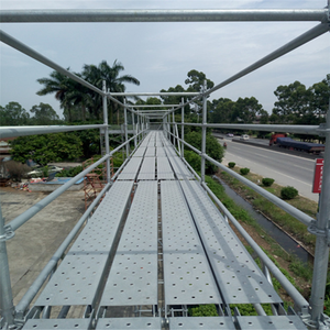 Planche de passerelle métallique perforée en acier galvanisé Q235 avec crochet, facile à utiliser pour échafaudage - Product Image 6