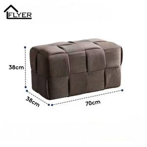 Flyer Wolle Hocker 30cm Hoch Wohnzimmer Ottoman Bequeme Niedrige Sitz Cremige Dressing Bank Gehobene Make-up Stuhl - Product Image 6