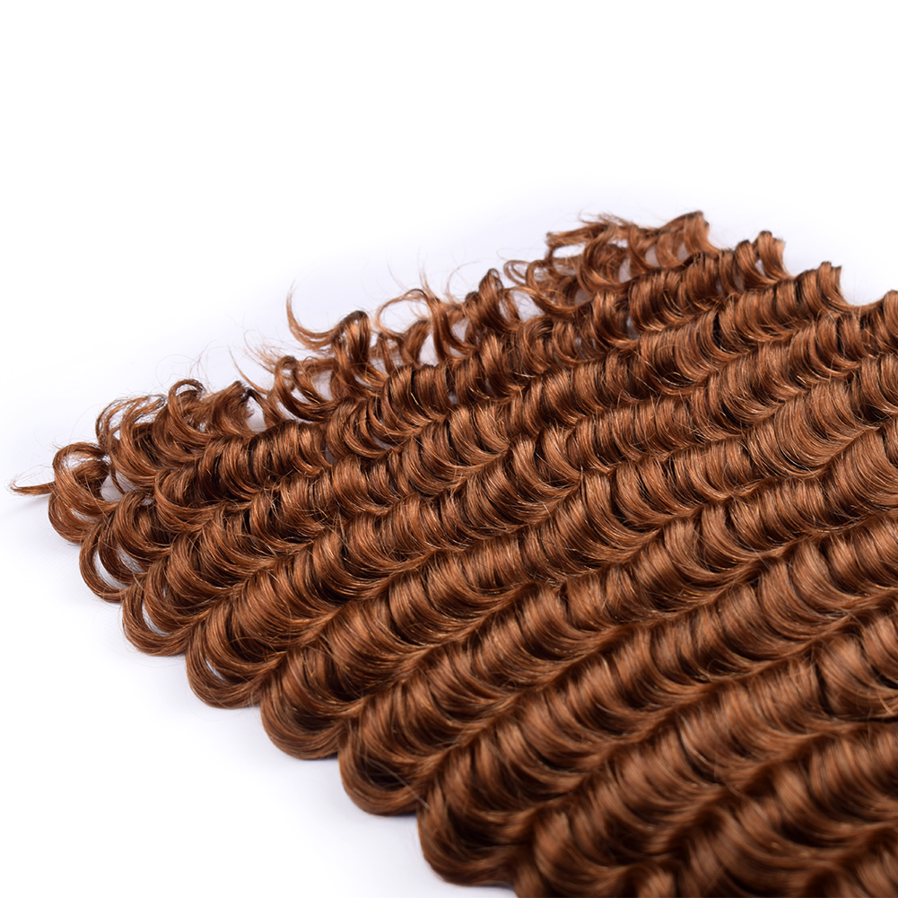 Vast Hair Workshop Craft Detail 9 for KAMA Feathered Crochet Hair 27 Honey Blonde Deep Wave Raw Braiding Human Hair Bundles No Weft Pre-Looped Crochet Hair Extensions