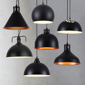 Illuminazione <span class=keywords><strong>a</strong></span> <span class=keywords><strong>sospensione</strong></span> <span class=keywords><strong>Vintage</strong></span> industriale in metallo nero lampada da soffitto per cucina sala da pranzo ristorante - Product Image 6