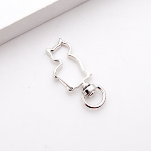 Personalizado Multi forma Animal estrella Zinc Ally Metal cierre gancho llavero DIY accesorios listos para enviar - Product Image 4