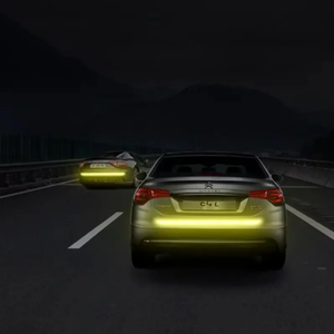 Autocollants réfléchissants à rayures fortes, 5 pièces, avertissement de sécurité, haute intensité, visibilité nocturne - Product Image 5