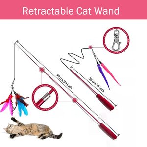 Jouets interactifs rétractables Petdom avec canne à pêche pour chaton - Product Image 2