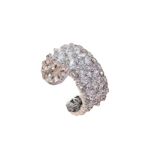 European American Niche Finger <b>Ring</b> Silver Zircon <b>Adjustable</b> Band <b>Ring</b> For Women - Product Image 5