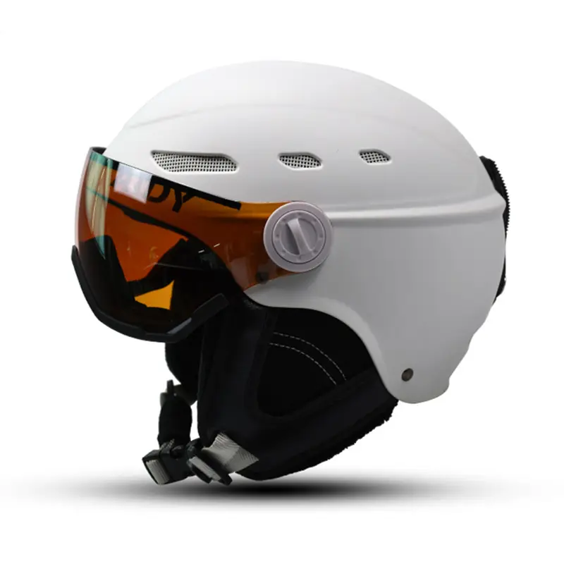 Aidy factory abs高密度epsアウトモールドスキースノーボードヘルメットカスタムウィンタースポーツ調整可能なスノーリングヘルメットゴーグル付き