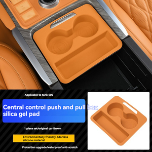 Boîte de rangement pour <span class=keywords><strong>accoudoir</strong></span> de voiture, utilisée pour le tapis de protection en silicone pour porte-gobelet intérieur du Tank 500hi4z/t - Product Image 5