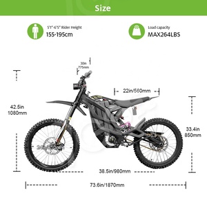 79bike Falcon M <span class=keywords><strong>Moto</strong></span> Elettrica 8000W 72V 440N.m 80KM/h Batteria 35AH Sistema Freni Idraulici Enduro Ebike Bici Elettrica Sportiva - Product Image 5