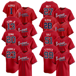 Men's Red Baseball Jersey Short Sleeve Button Front Team <b>Name</b> Print Breathable Polyester Uniform Apparel Adult Regular Fit - Product Image 1