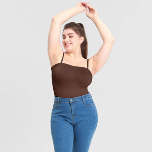 Crochet entrejambe amovible devrait bustier tubulaire femmes Sexy fête Shapewear une pièce corps complet sans couture string body - Product Image 2