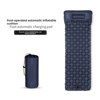 Matelas de couchage gonflable compact et ultraléger avec pompe à pied intégrée, portable pour la randonnée, le camping et les activités de plein air – Modèle moderne