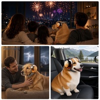 Protection auditive OEM en gros pour chiens : Casque anti-bruit 29 dB SNR pour feux d'artifice, orages et soulagement de l'anxiété
