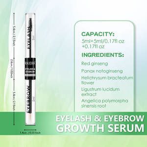 Suero de Crecimiento para <span class=keywords><strong>Pestañas</strong></span> y Cejas de Doble Cabeza, a Base de Hierbas Naturales, 10 ml, Promueve el Crecimiento y Reduce las Roturas - Product Image 6