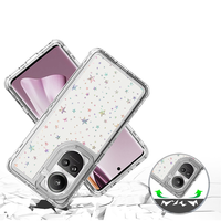 Coque de téléphone personnalisée 360° intégrale antichoc TPU+PC+Acrylique gravée au laser, gaufrée, avec paillettes, pour Oppo Reno 10/Reno12 Pro