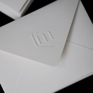 Custom Offset <b>Printed</b> Wedding & Event Paper Envelope Personalized Embossing on Eco-friendly Cotton Paper - Product Image 3