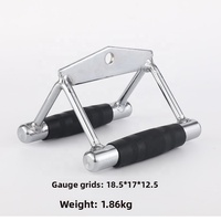 FDFIT Appareil de fitness avec poignées, Rameur à selle en V, Barre de traction de type 'fly' (grande et petite), Traction dorsale robuste électroplaquée