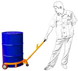 क्षमता <span class=keywords><strong>500kg</strong></span> ड्रम ट्राली/मोबाइल-वाहक ड्रम ट्रक/तेल के ड्रम वाहक - Product Image 3