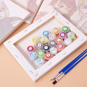 6x8 pouces, 6 pièces "Frozen" <span class=keywords><strong>Portrait</strong></span> sur le thème ensemble de peinture à l'huile <span class=keywords><strong>numérique</strong></span>, zéro fondation bricolage peinture décoration de la maison - Product Image 3