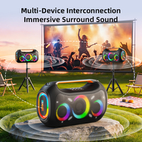 ZE51 Profesional, Altavoz de Alta Potencia de 300W con Triple Controlador, Sonido HiFi Envolvente, Batería de 48000mAh, OTG, Grabación en Vivo, RGB